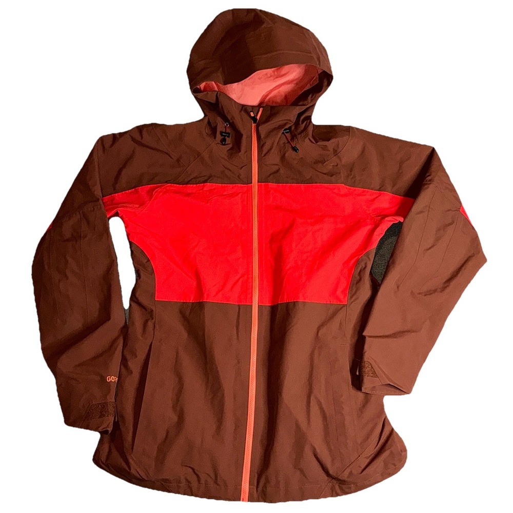 Burton [AK] Gortex M Jacket‎ Orange Brown Snowboard Zip Up Hood Women Chittagong